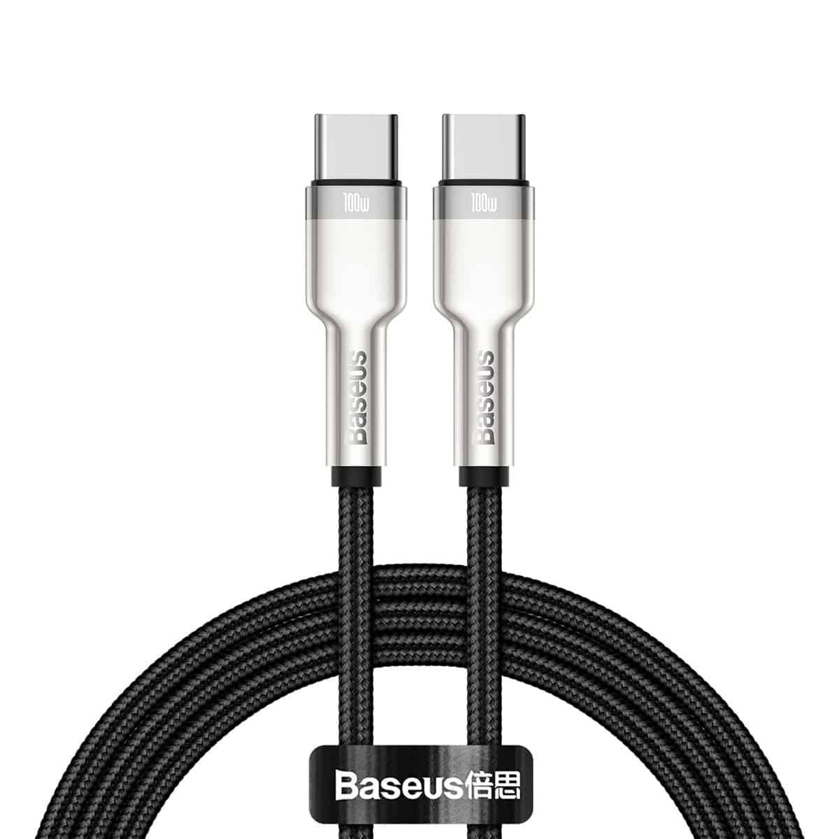 Baseus Cafule Series Metal Data Cable Type-C to Type-C 100W 1m 2m Black