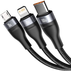 Baseus_Flash_Series_Two_for_three_Data_Cable_U_C_to_M_L_C_100W_1.2m _Gray_Black3 Baseus_Flash_Series_Two_for_three_Data_Cable_U_C_to_M_L_C_100W_1.2m _Gray_Black3