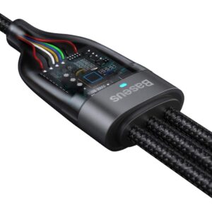 Baseus_Flash_Series_Two_for_three_Data_Cable_U_C_to_M_L_C_100W_1.2m _Gray_Black4 Baseus_Flash_Series_Two_for_three_Data_Cable_U_C_to_M_L_C_100W_1.2m _Gray_Black4