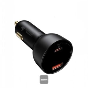 BASEUS SUPERME DIGITAL DISPLAY PPS DUAL QUICK CAR CHARGER - 100W